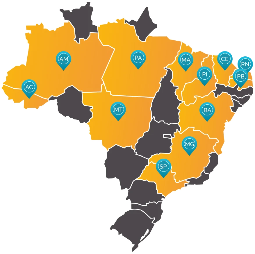 estados do Brasil e atuação da Lampp-it
